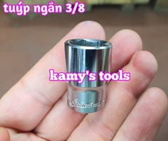 Đầu tuýp đầu khẩu ngắn 3/8 inch lục giác Standard chính hãng 8mm 10mm 12mm 13mm 14mm 17mm (lẻ từng cục)