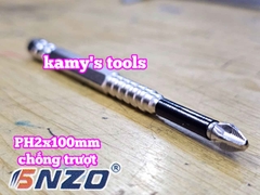 Đầu mũi bắn vít bake PH2 dài 100mm chống trượt SNZO SO-52210 (bán lẻ 1 cây)