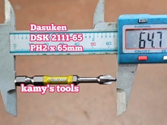 Đầu mũi bắn vít bake PH2 dài 65mm Dasuken DSK 2111-65 (bán lẻ 1 cái)