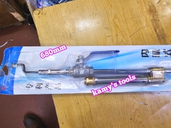 Dụng cụ cây bơm lốp xe ô tô van bi inox 304 có thang đo áp suất không khí dài 680mm