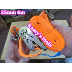 Dây Cảo Chằng Hàng Tăng Đơ 25mm 6m (6 Mét) (Dây Cảo Hàng, Dây Chằng Hàng)