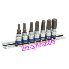 Bộ tuýp lục giác 1/4 inch Kingtony 7 chi tiết model 2127PR H3-H10