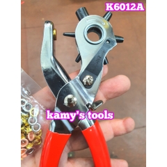 KÌM BẤM LỖ DÂY NỊT TOP K6012A KÈM 100 KHOEN (KÌM BẤM LỖ THẮT LƯNG, KỀM BẤM LỖ DÂY NỊT)