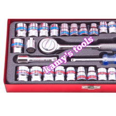 Bộ tuýp Kingtony 39 chi tiết 5032CR 1/4 inch và 3/8 inch