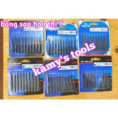 Mũi lục giác bông hoa thị chuôi đuôi lục giác 7150 dài 50mm Kingtony T6-T40 (bán lẻ 1 cái)