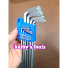 Bộ lục giác bi và bông Kingtony 9 cây (tặng kèm bút) 20109MR và 20319PR