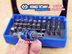 Bộ mũi vít Kingtony 32 chi tiết model 1032CQ