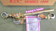 Kích Căng Cáp Psk 1 Tấn 1.5 tấn 2 tấn Chiều Dài Cáp 1 Mét (Pa Lăng Lắc Cáp, Lắc Cáp)