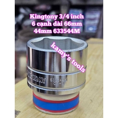 Đầu tuýp khẩu 3/4 inch 6 cạnh trắng Kingtony 39mm 41mm 42mm 43mm 44mm 633539M 633541M 633542M 633543M 633544M