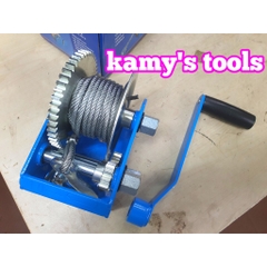 Tời Quay Tay 3 Nhông 1 Tấn 2500lbs Hw2500 Cáp 7.6 Mét