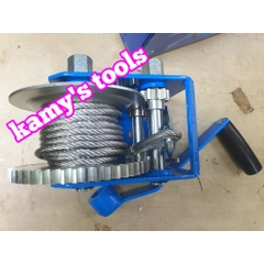 Tời Quay Tay 3 Nhông 1 Tấn 2500lbs Hw2500 Cáp 7.6 Mét