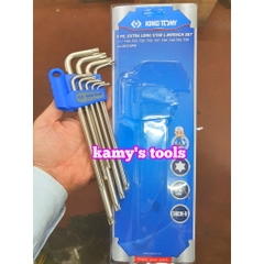 Bộ lục giác bi và bông Kingtony 9 cây (tặng kèm bút) 20109MR và 20319PR