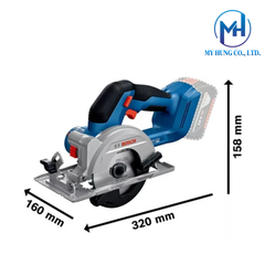 Máy cưa đĩa dùng pin 18V Bosch GKS 18V-44 (Chưa pin & Sạc)