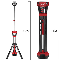 Đèn led đứng dùng pin 18V Milwaukee M18 SAL-0 (Chưa pin sạc)