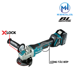Máy mài góc dùng pin 18v Makita DGA419RTJ(100MM)