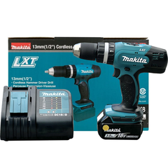 Máy khoan búa, vặn vít dùng pin 18v Makita DHP453SFX8