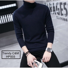 Áo len nam cổ lọ (cao cổ) phong cách Hàn Quốc