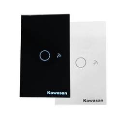 Công tắc cảm ứng chạm thông minh 1 nút nhấn hẹn giờ điều khiển qua Wifi Kawasan CT1-WIFI