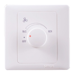 Bộ chiết áp quạt mặt vuông công suất 200W Simon Tây Ban Nha Series 50 45E201