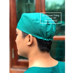 Mũ Blouse Xanh Phẫu Thuật - Mũ Blu bộ quần áo phẫu thuật xanh