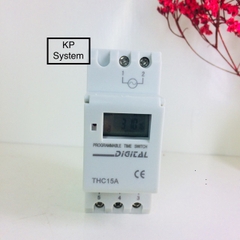 Thết bị hẹn giờ, công tắc thời gian hẹn giờ điện tử 16 chu kỳ tắt mở THC15A