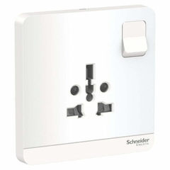 Bộ ổ cắm đơn đa năng 16A, có công tắc Schneider AvatarOn E8315TS