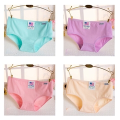 Quần lót nữ - quần chip nữ cotton trơn co dãn ôm dáng