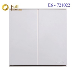 Module Công tắc đôi 2 chiều 16A vuông cao cấp Simon Series E6 721022