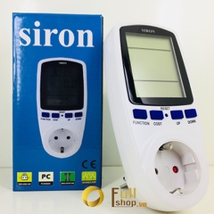Ổ cắm đo công suất, đồng hồ đo điện năng tiêu thụ đa năng có pin dự trữ