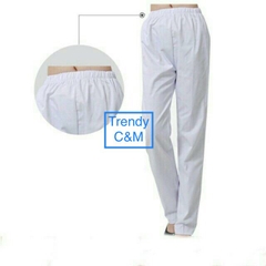 Quần blouse nam nữ, quần blu trắng nam nữ Lon Nhật cao cấp