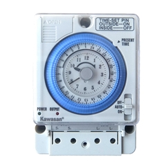 Công tắc hẹn giờ thanh ranh, công tắc thời gian gắn tường, tủ điện dạng cơ Kawasan TS38