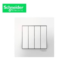 Bộ công tắc bốn 1 chiều 16AX Schneider Series Vivace KB34S_1_WE