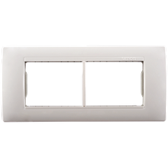 Khung viền ngang nhỡ, mặt hai công tắc ổ cắm cỡ L Simon Series 52 52M0