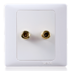 Bộ ổ cắm loa đơn sử dụng trong hệ thống âm thanh Simon Series 50 55401