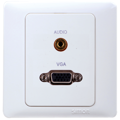 Ổ cắm VGA và ổ cắm tai nghe 3,5 mm Simon Series 50 55495