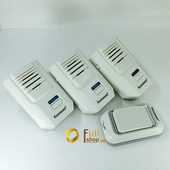 Chuông cửa không dây 1 nút nhấn 3 chuông Kawasan DB667-02B67