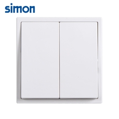 Bộ công tắc đôi, 2 chiều mặt vuông (bao gồm khung và mặt) Simon Series i7 701022-700610