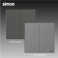 M7 Metal- Bộ nút khẩn cấp (Brushed Grey) Simon M7 665901M-2B