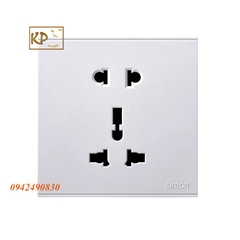 Ổ cắm 3 chấu đa tiêu chuẩn 10A & ổ cắm 2 chấu dùng cho chấu tròn và dẹt Simon E6 721080