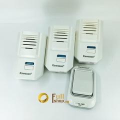 Chuông cửa không dây 1 nút nhấn 3 chuông (3 vị trí chuông báo cao cấp) Kawasan DB667-02B67