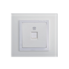 Module ổ cắm điện thoại đơn Simon V8