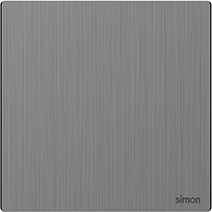 M7 Metal- Bộ công tắc đơn 2 chiều (Brushed Grey) Simon M7 661012M-2B