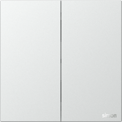 M7 AIR- Bộ công tắc đôi 1 chiều (Platinum Sliver) Simon M7 661021-6R