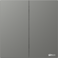 M7 AIR- Bộ công tắc đôi 1 chiều (Platinum Grey) Simon M7 661021-6Q