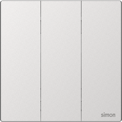 M7 Metal- Bộ công tắc ba 1 chiều (Frosted Sliver) Simon M7 661031M-2A