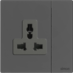 M7 Gem- Bộ ổ cắm 3 chấu đa năng + công tắc (13A 250V) (Diamond Grey) Simon M7 661089G-4D
