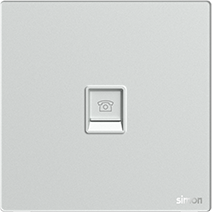 M7 Gem- Bộ ổ cắm điện thoại (RJ11) (Diamond Sliver) Simon M7 665214G-4E