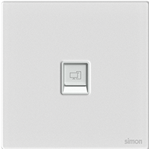 M7 Gem- Bộ ổ cắm mạng Cat6 đơn (Diamond White) Simon M7 665218G-4F