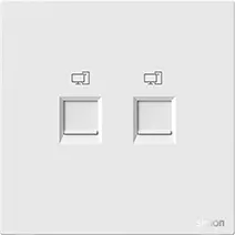 M7 AIR- Bộ ổ cắm mạng Cat6 đôi Simon M7 665228