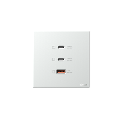 M7 AIR- Bộ ổ USB(5V 2.4A)+TYPE-C(65W) (Platinum Sliver) Simon M7 66E722-6R